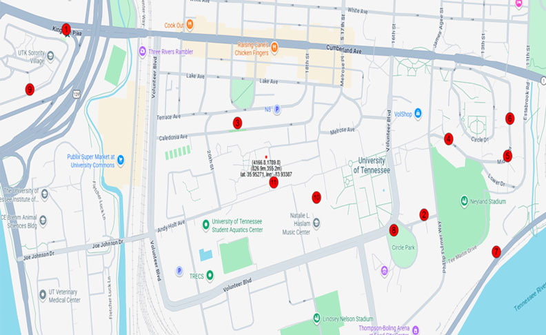 Spring Break 2026 road closure map