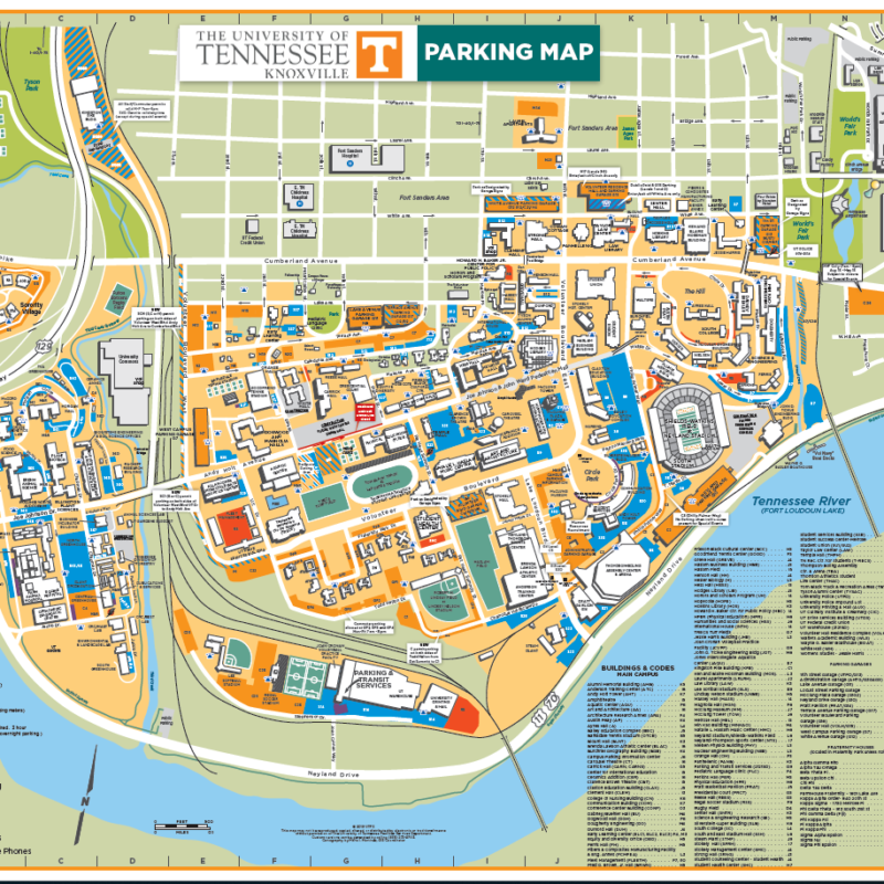 University Of Tennessee Campus Map Get Latest Map Update