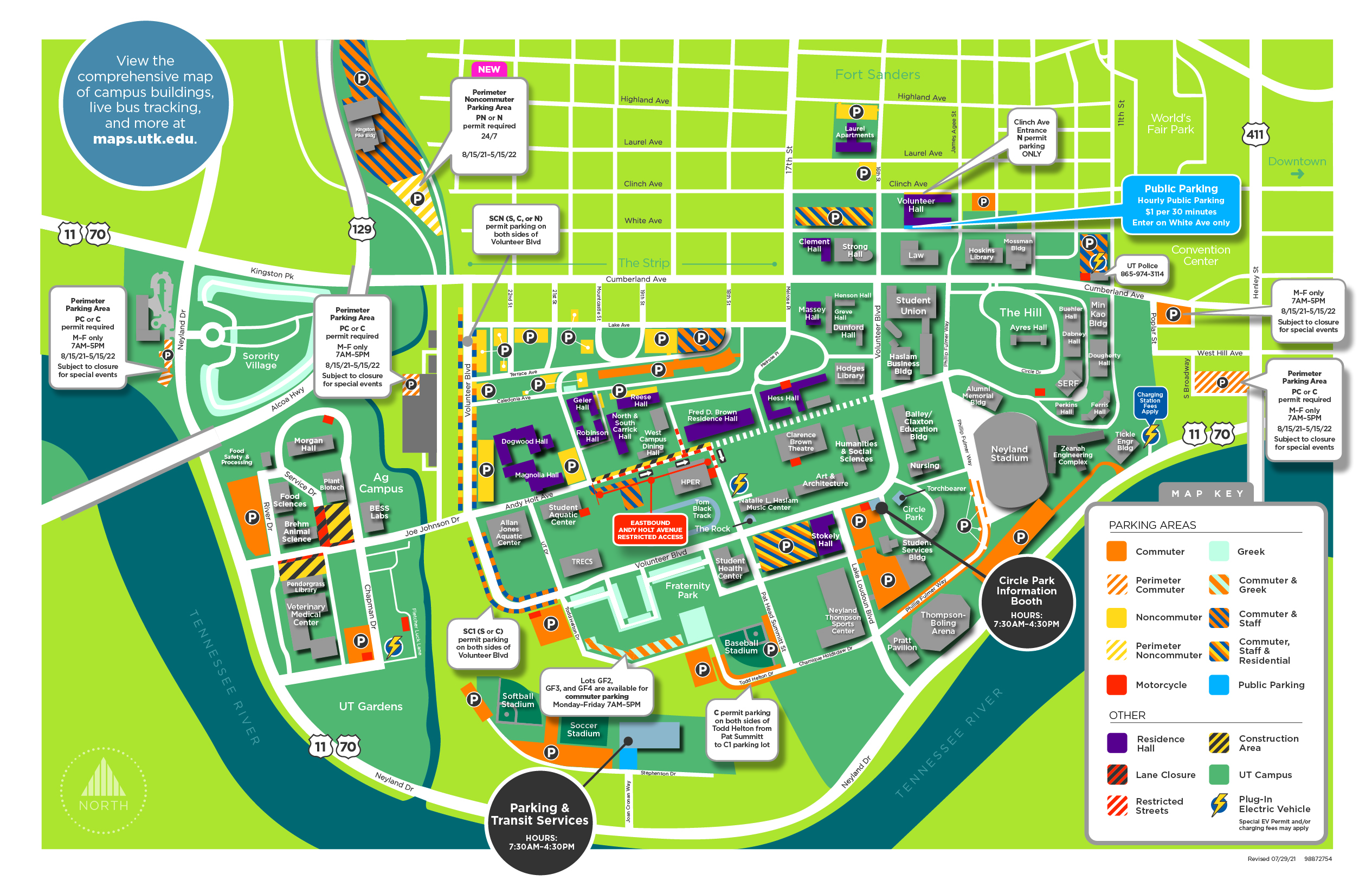 FINAL Student Parking Map 2021-22