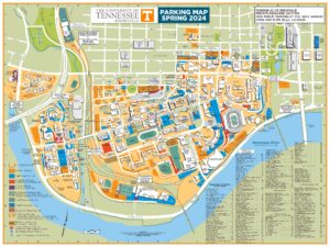 Spring 2024 UT Campus Parking Map