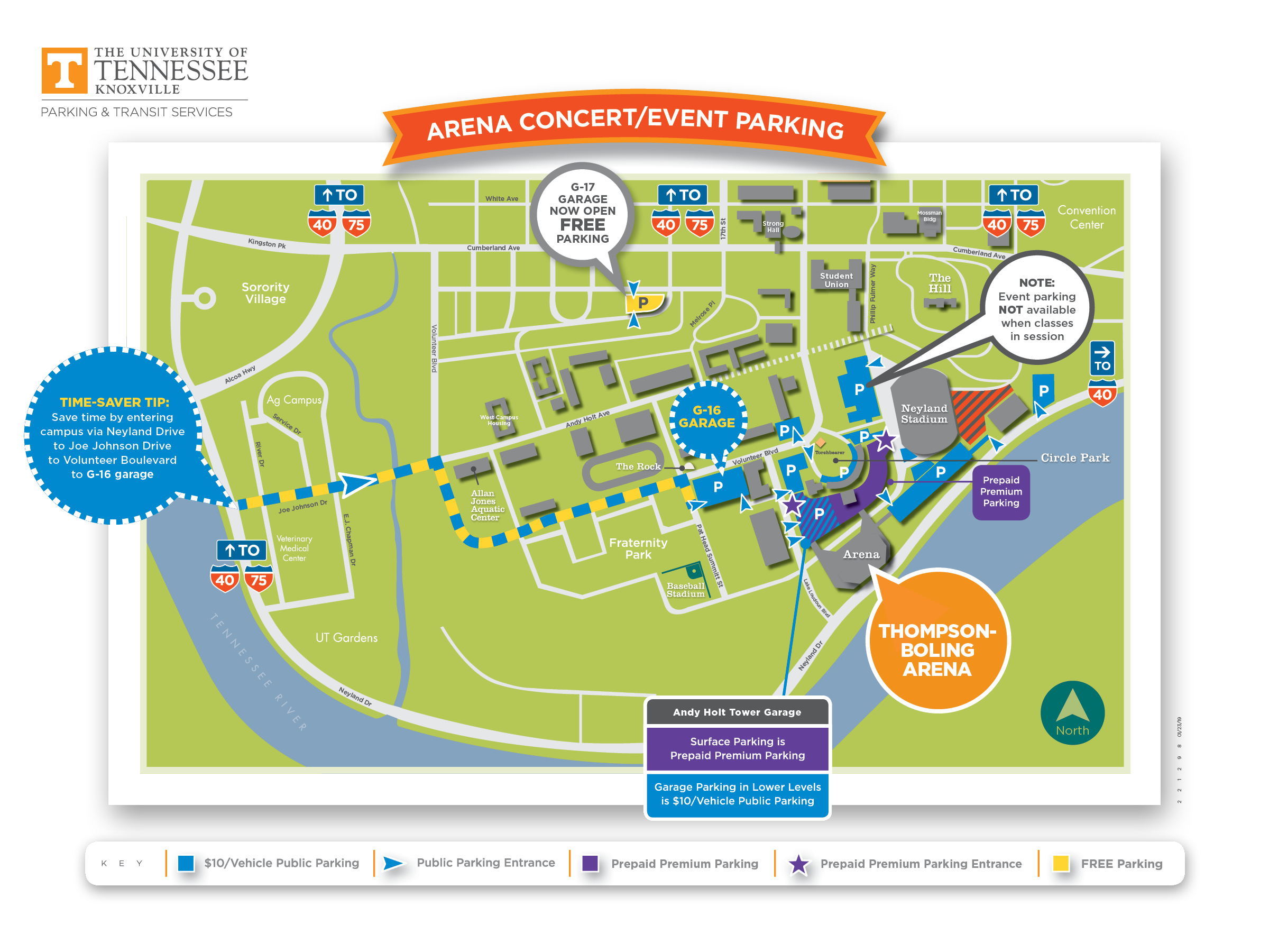 University Of Tennessee Campus Map Printable